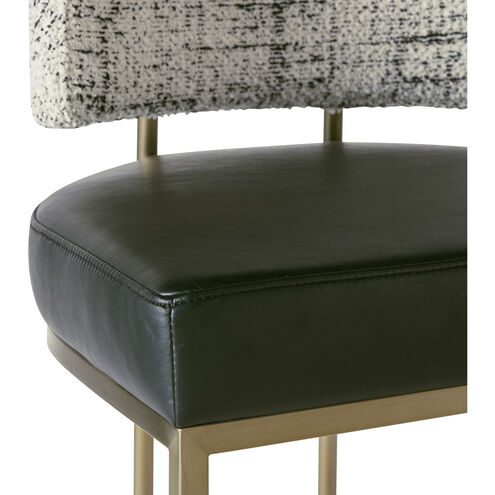 Larissa 37.75 inch Bravo Black / Halton Birch Barstool